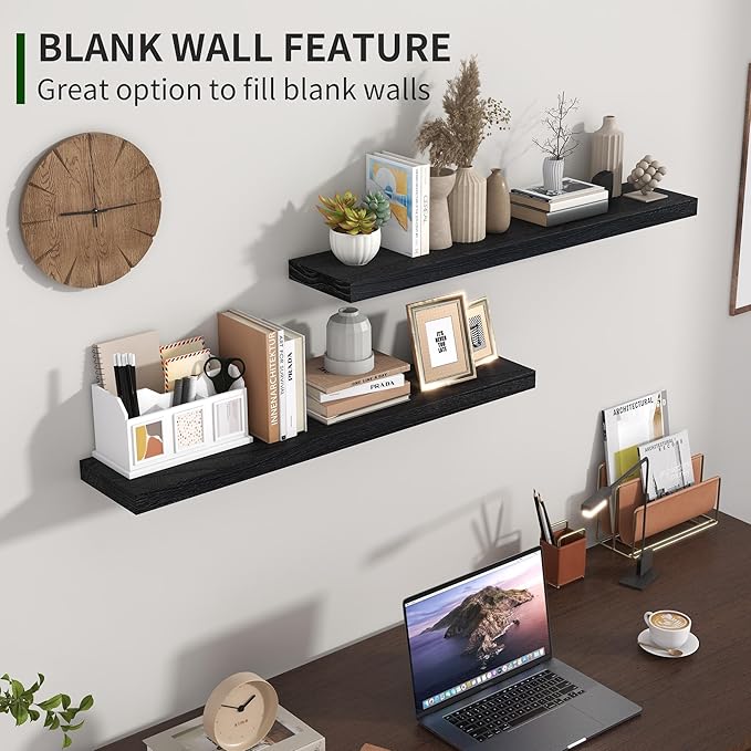 Marsmiles Wood Floating Shelves