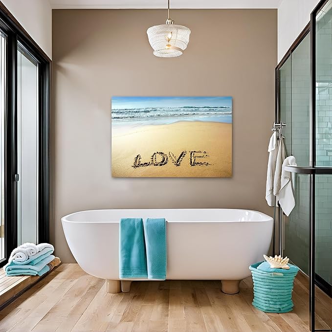 Goldfoilart Beach Canvas Wall Art