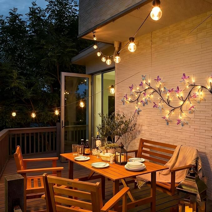 Willow Vine Light with Butterfly 48LED 5.9FT Enchanted Wall Decoration Vine