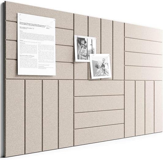 Bumusty Large Cork Board Alternative-36 x 24" Felt Bulletin Board Tiles