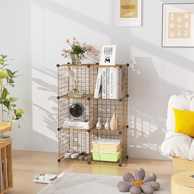 C&AHOME Wire Cube Storage, 6