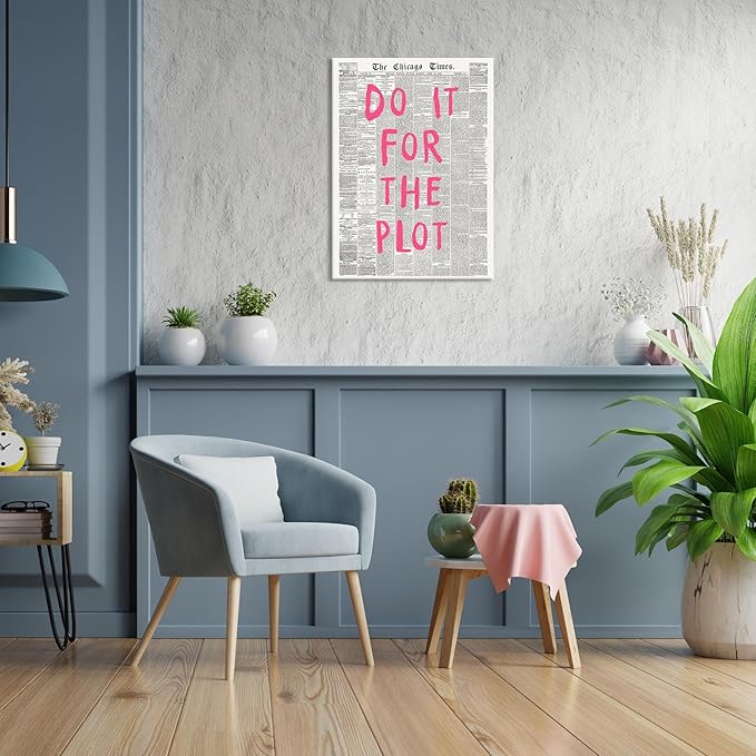 Liyark Retro Black And White Chicago Newspaper Poster Pink Trendy Preppy