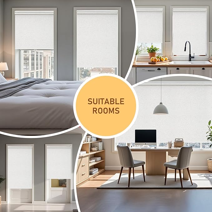 Customize Cordless Roller Shades Blackout Blinds
