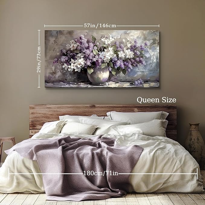 SERIMINO Large Wall Art for Living Room, Still Life Flowers Canvas Prints