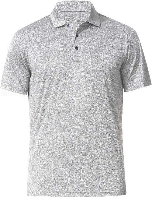 Alpha Dry Fit Golf Polo Shirt by MenÃ¢ÂÂs | Light Grey, XXL, Regular Fit for Ultimate Comfort