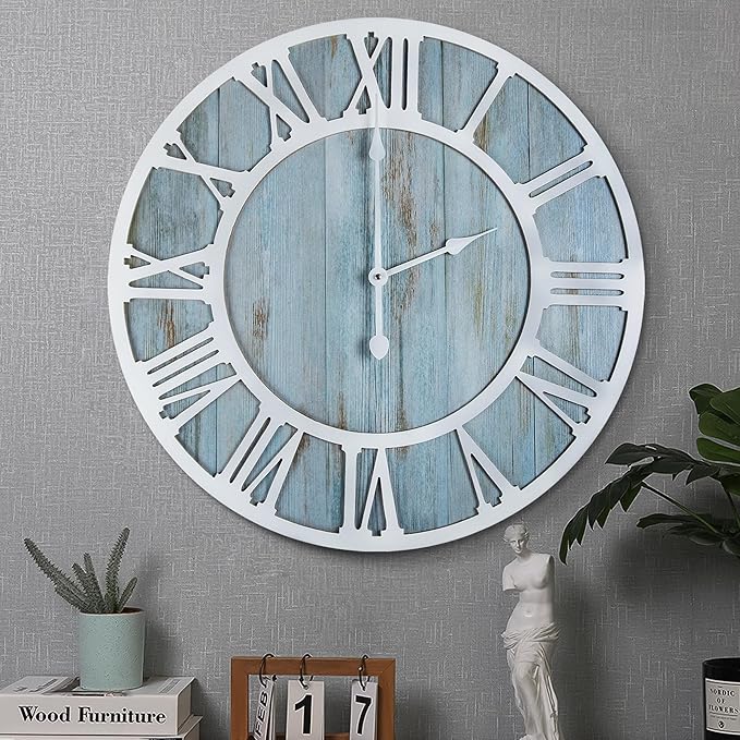 1st owned Wall Clocks for Living Room Decor, Round Silent Non Ticking, Modern