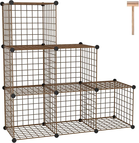 C&AHOME Wire Cube Storage, 6