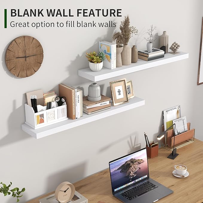 Marsmiles Wood Floating Shelves