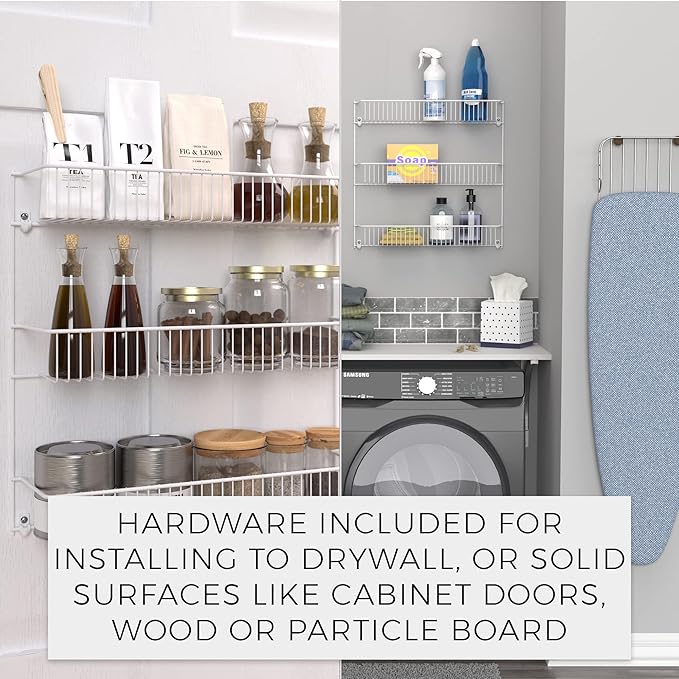 ClosetMaid 3-Tier Hanging Wall Mounted Metal Rack