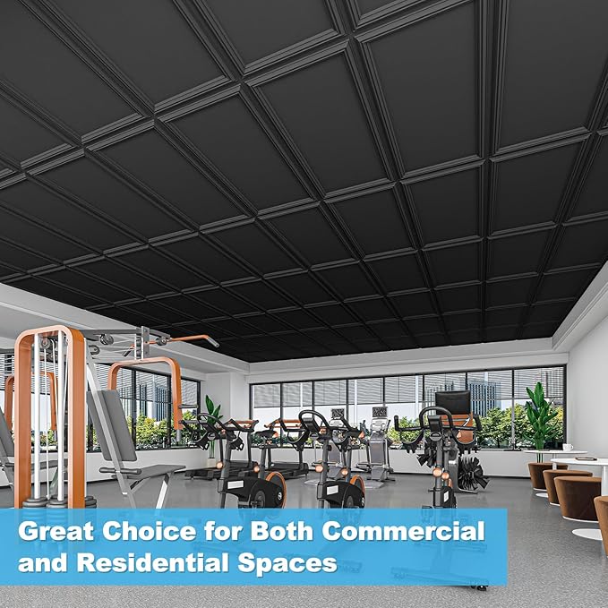 Art3d Drop Ceiling Tiles 48x24, Decorative PVC Ceiling Panels, Waterproof