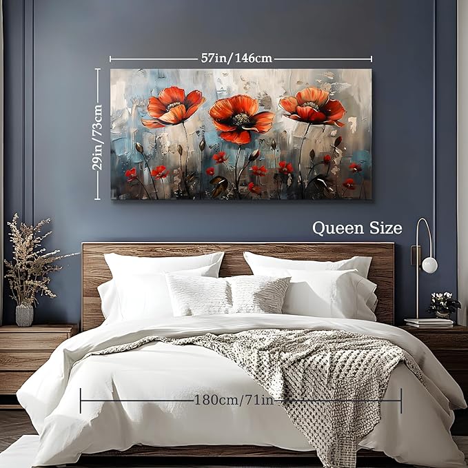 SERIMINO Large Wall Art for Living Room, Nature Floral Botanical Wall Art