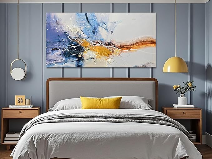 Ardemy Abstract Wall Art Modern Canvas Painting Living Room, Textured Bedroom
