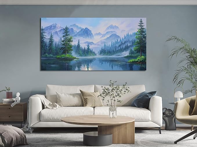 Ardemy Forest Landscape Canvas Painting 48"x24"
