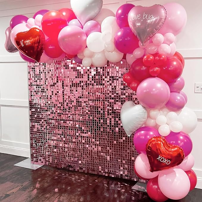 COKAOBE Pink Shimmer Wall Backdrop, Photo Backdrops