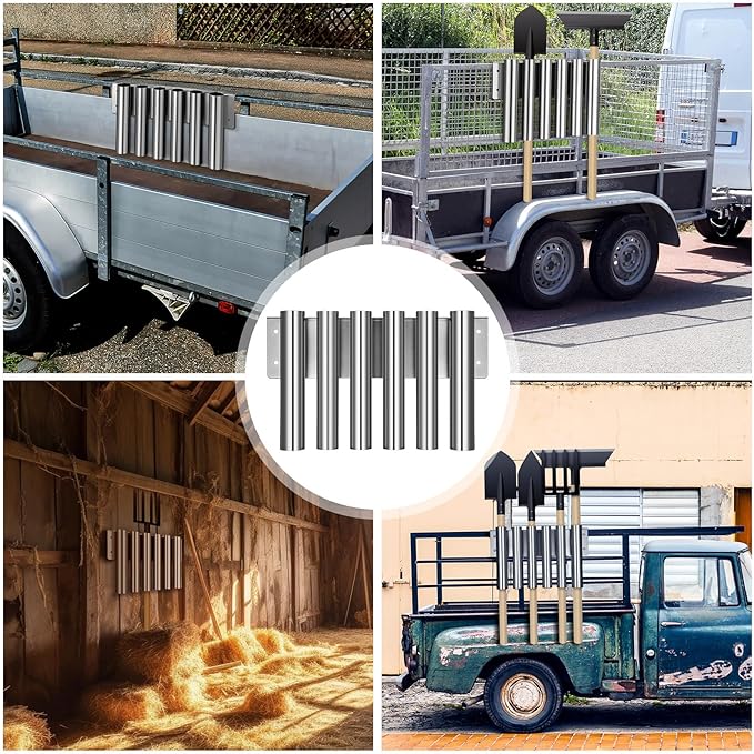 MorningRo Shovel Holder for Truck Garden Tool Holding Rack Tool Box Mount for Rakes Snow Shovels Hoes