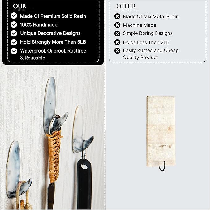 Indian Shelf Decorative Resin Adhesive Wall Hooks