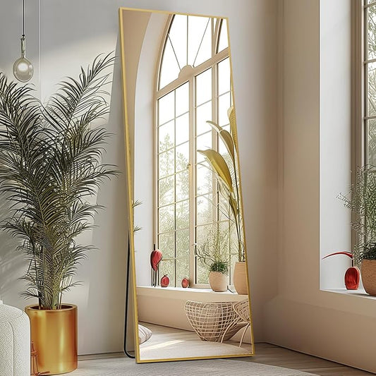 Sweetcrispy 59"x16" Full Length Mirror, Leaning or Standing Full Body Mirror