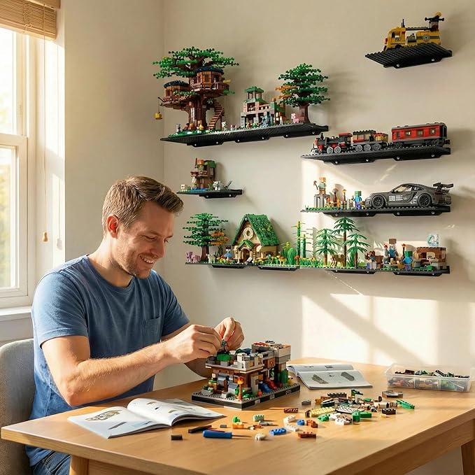 LRANFOW 12 Pack Wall Display Shelf