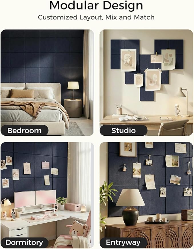 Aothia Felt Bulletin Board Tiles