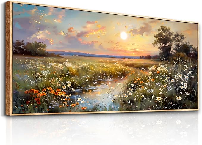 hyidecorart Large Framed Wall Art, Landscape Wall Art, Nature Wall Decor