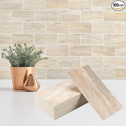StyloVue 100 Pieces Peel and Stick Backsplash