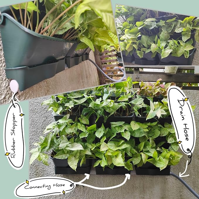 Maxona Vertical Wall Planter for Indoor Plant-Walls Mounted Pot