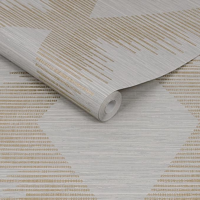 Superfresco Easy Serenity Geo Neutral and Gold Wallpaper