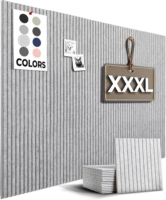 WALLHERO Office Cork Board, Tac Board, Large Felt Board, Wall Protector