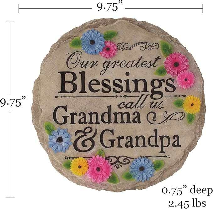 Spoontiques - Garden Décor - Greatest Blessing Stepping Stone - Decorative Stone for Garden