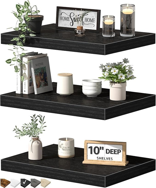 QEEIG 10" Deep Floating Shelves