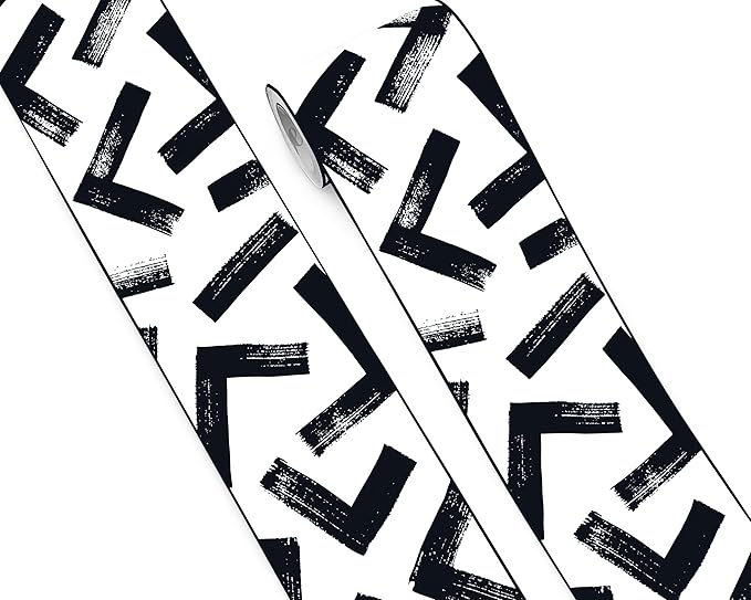FLFK Black and White Design Wallpaper Border