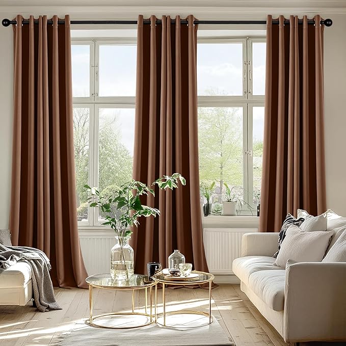 MIULEE Blackout Curtains for Bedroom Living Room 2 Panels, Thermal Insulated