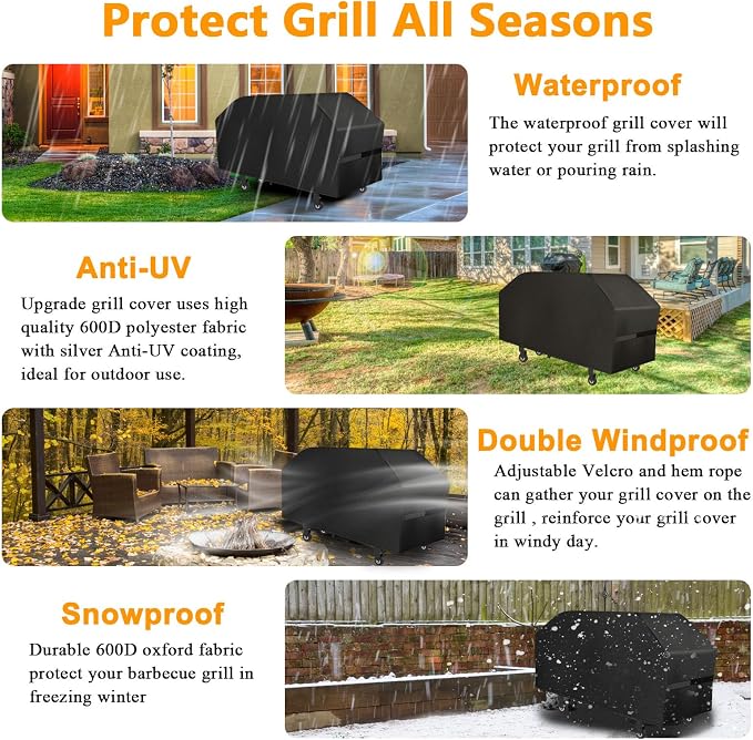 Griddle Cover 600D Heavy Duty for Blackstone 36 Inch Griddle Cover Flat Top Grill Cover Blackstone Cover Accessories BBQ Gas Grill Cover Waterproof Windproof Weather