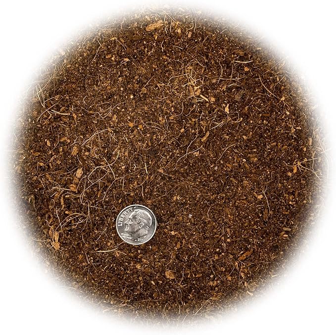 Premium Organic Coconut Coir Mix for Home Gardening - All Natural Soil Amendment - PH Balanced and Double Washed Coco Coir by Gardenera (5 Quart Bag)