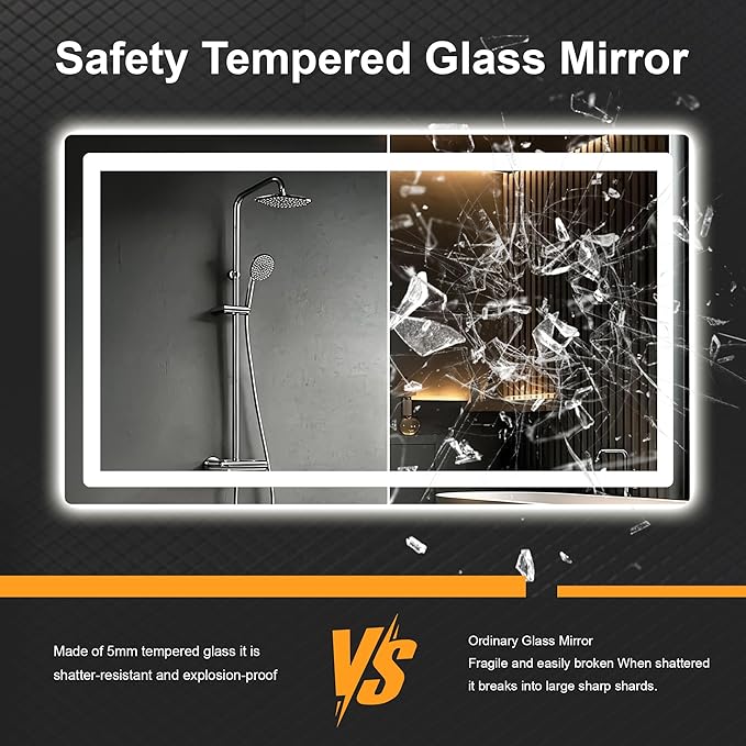 AMOISE LED Bathroom Vanity Mirror