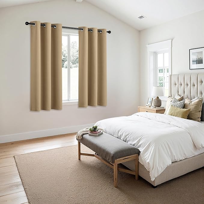 MIULEE Blackout Curtains for Bedroom Living Room 2 Panels, Thermal Insulated
