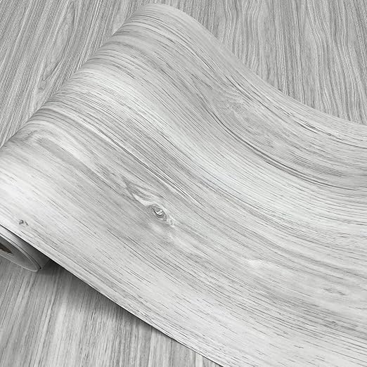 Wood Grain Peel and Stick Floor Tiles – 11.8” Width, Full Roll Length of 394" –