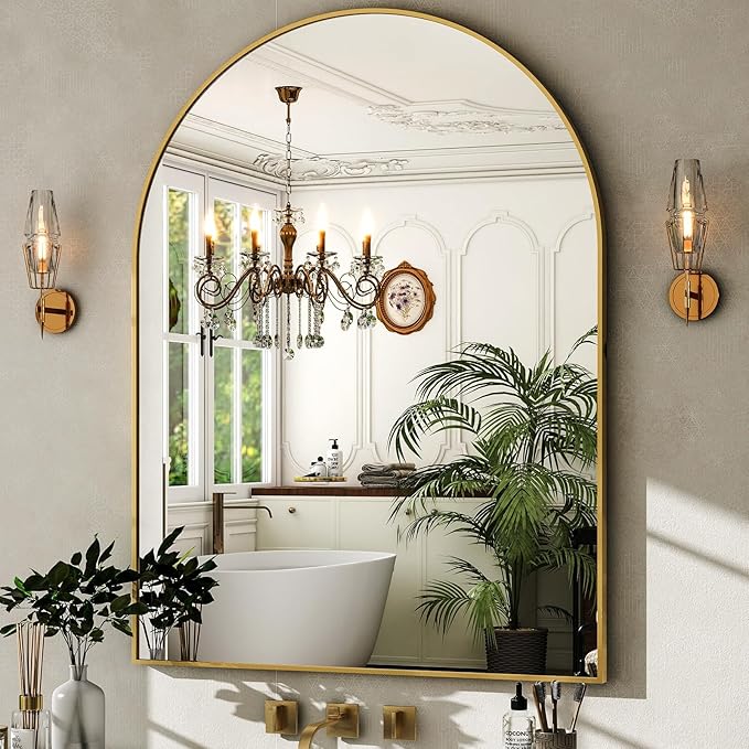 HARRITPURE Arched Bathroom Mirror