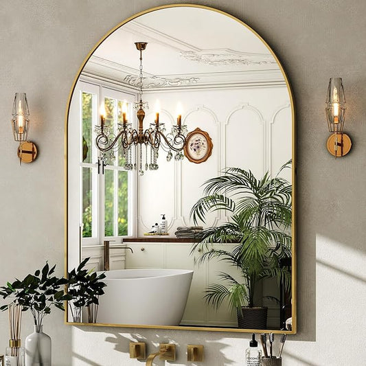 HARRITPURE Arched Bathroom Mirror