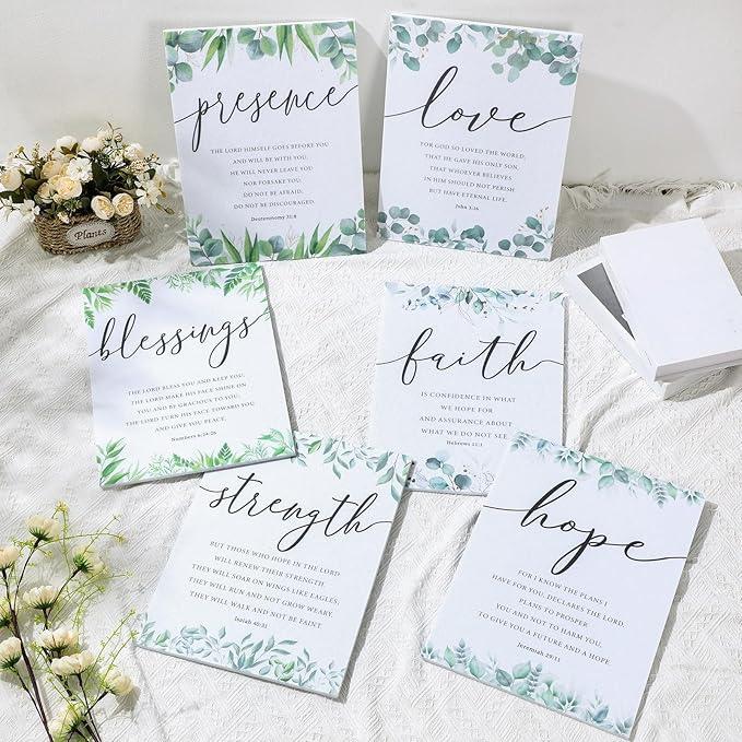 Sacubee 6 Pack Acoustic Christian Art Panels 12" x 16" Faith Hope Love