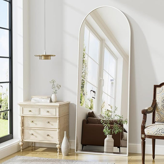Arched Floor Mirror, Standing Mirror Hanging or Leaning, Body Mirrors