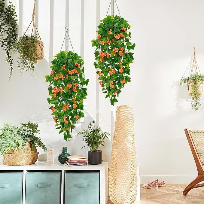 BLEUM CADE Artificial Hanging Flowers