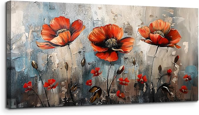 SERIMINO Large Wall Art for Living Room, Nature Floral Botanical Wall Decor