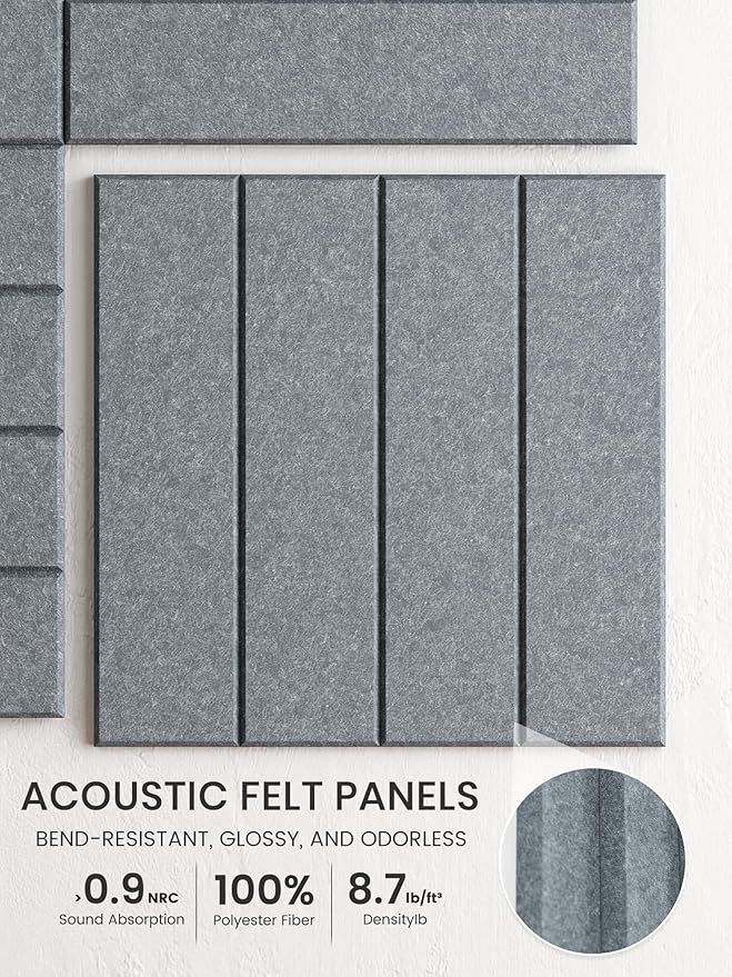 Bumusty Large Cork Board Alternative-36 x 24" Felt Bulletin Board Tiles