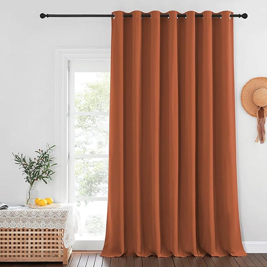 NICETOWN Burnt Orange Blackout Curtains