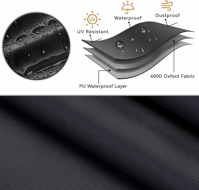 BBQ Grill Cover for Blackstone 2246 2250 2363 Adventure Ready 14" Propane Camping Griddle with Side Burner, Waterproof 600D Outdoor Propane Barbecue Covers Smoker Covers- 22" L x 17" W x 6" H