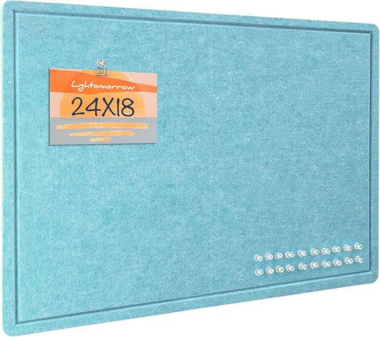 Lightomorrow Bulletin Board, 24 x 18 inches Felt Board Decorative Pin Board