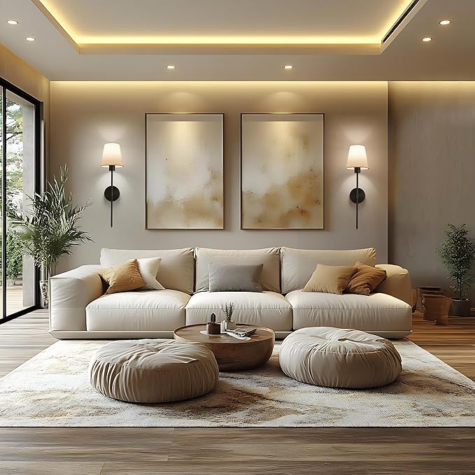 Wall sconces Set of Two Battery Operated – Rechargeable Wireless Wall Lights