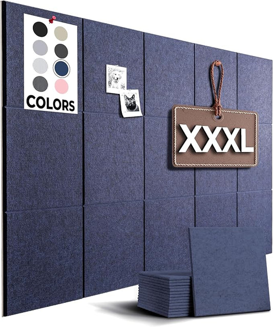 WALLHERO Large Cork Board Alternative | 15 Pack | Sizing Up to 59”x36”
