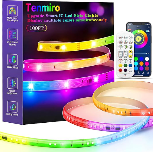 Tenmiro Upgraded Smart IC 100ft LED Lights